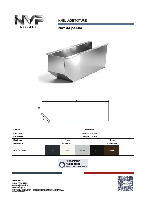 Fiches technique et téléchargement Nez de panne