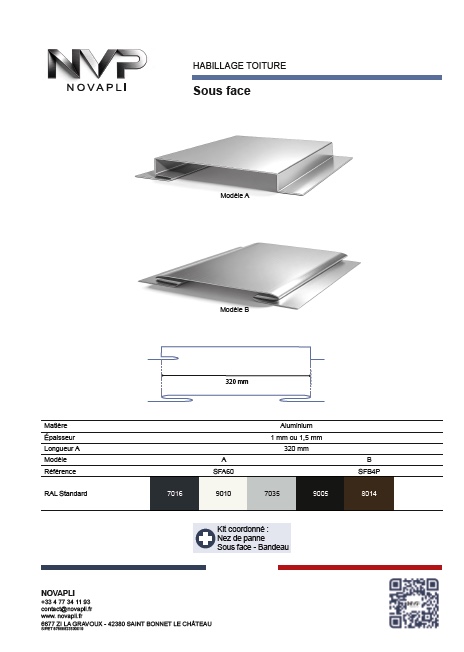 Fiches technique et téléchargement Sous-face